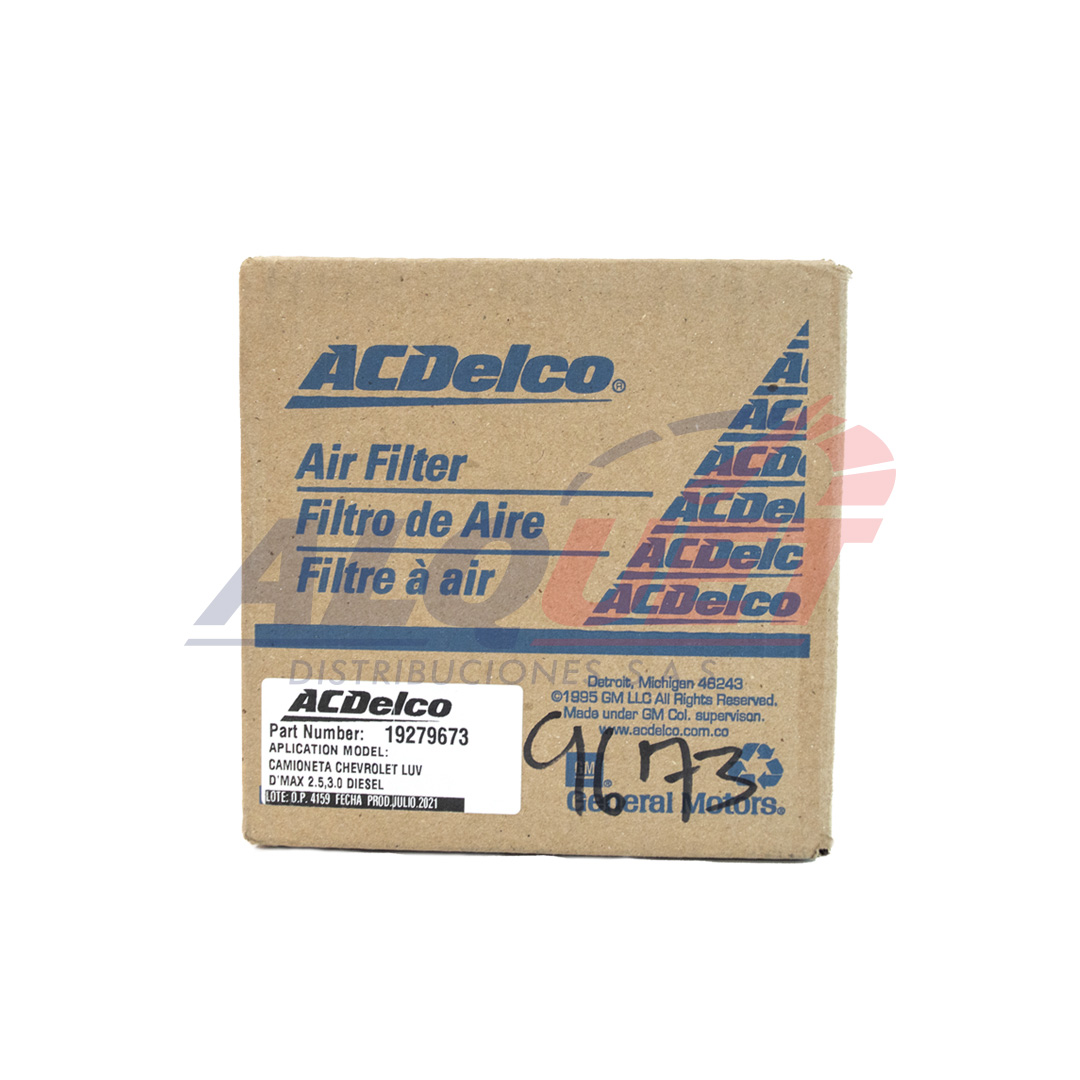 FILTRO 19279673 AIRE CHEV LUV DMAX DIESEL/AP-16550/AIP-682