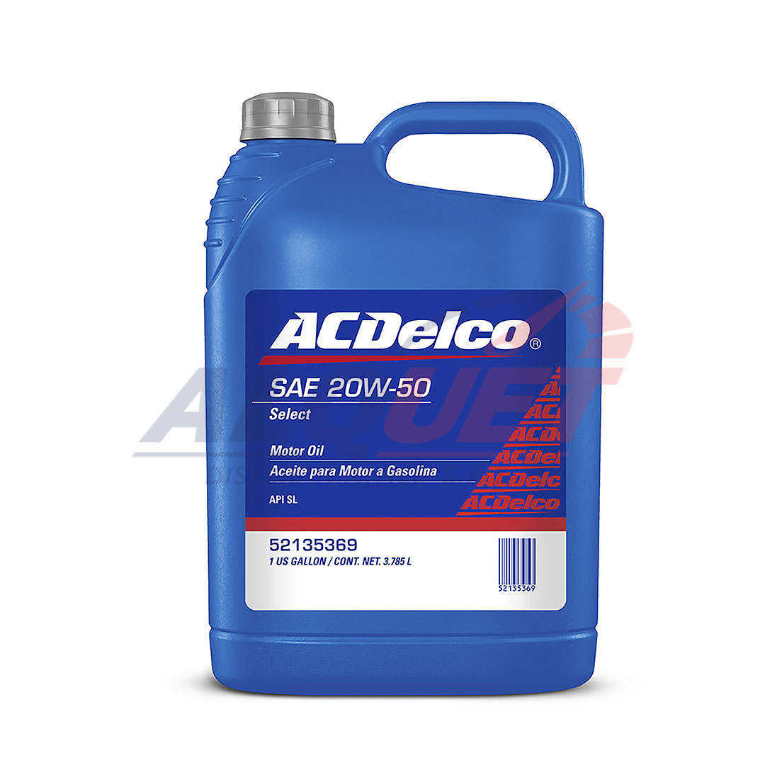 ACDELCO SELECT SAE 20W50 SL Caja x 6 gal