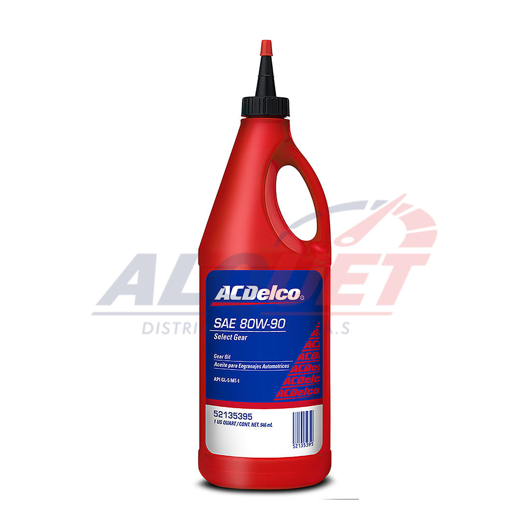 ACDELCO SELECT GEAR SAE 80W90 GL-5 Caja x 12 qt