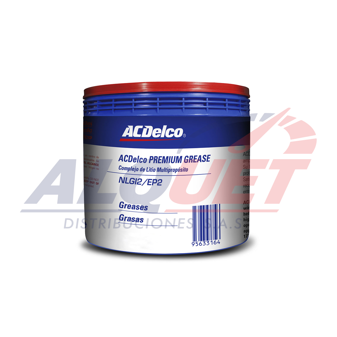 ACDELCO SELECT GREASE EP-2 LITIO NLGI 2 color ámbar Balde 16 Kg