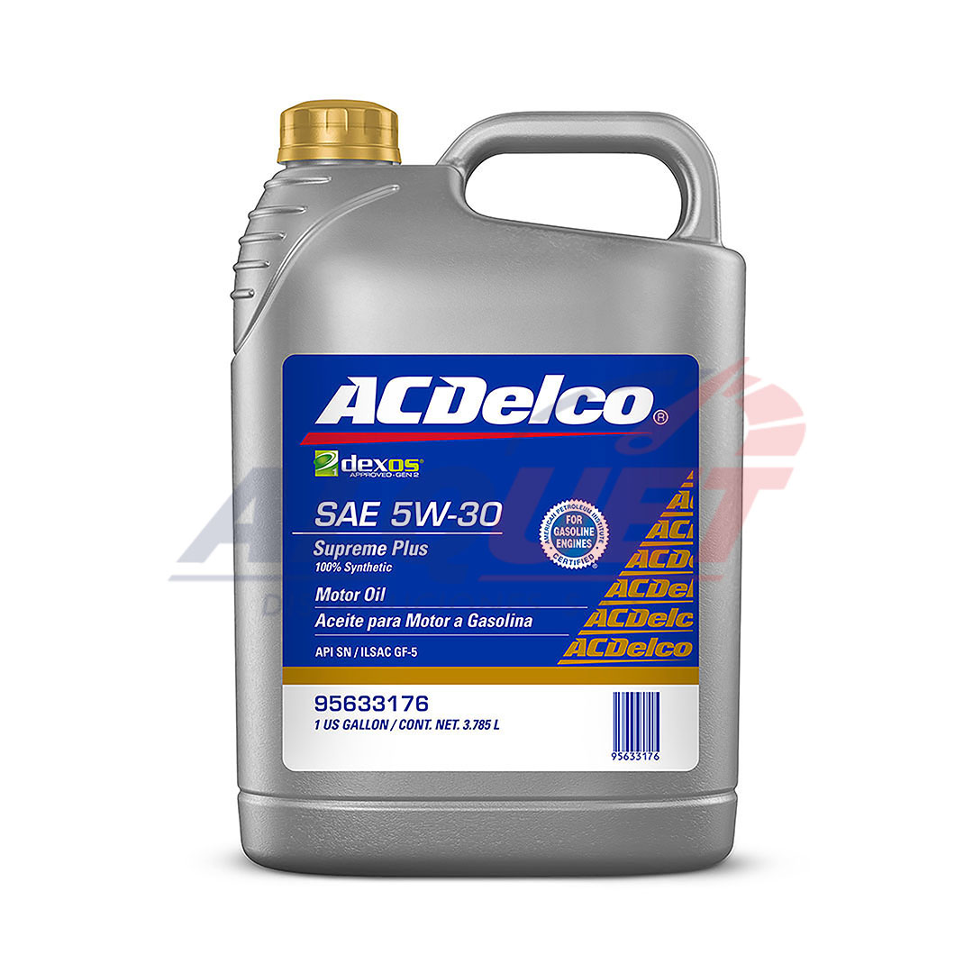 ACDELCO SUPREME PLUS SAE 5W30 SN Plus Dexos 1 Generation 2 ILSAC GF-5 Caja x 6 gal